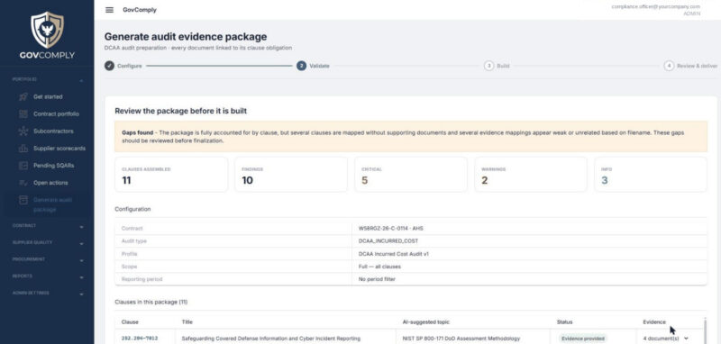 Audit Package Validate